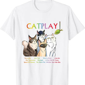 "Catplay" Band Tee (Unisex) - Luminous Creations